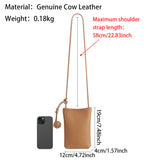 Royal Bagger Portable Mini Stylish Crossbody Bag, Luxury Genuine Leather Mobile Phone Bag with Shoulder Strap for Women 1874