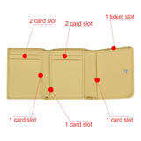 Royal Bagger Mini Solid Color Short Clutch Wallet, Genuine Leather Women's Coin Purse, Fashion Credit Card Holder 1799