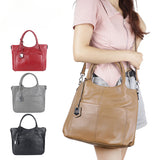 Royal Bagger Casual Top-Handle Bags, Genuine Leather Satchel Purse, Travel Handbag, Shoulder Crossbody Bag for Women 1803